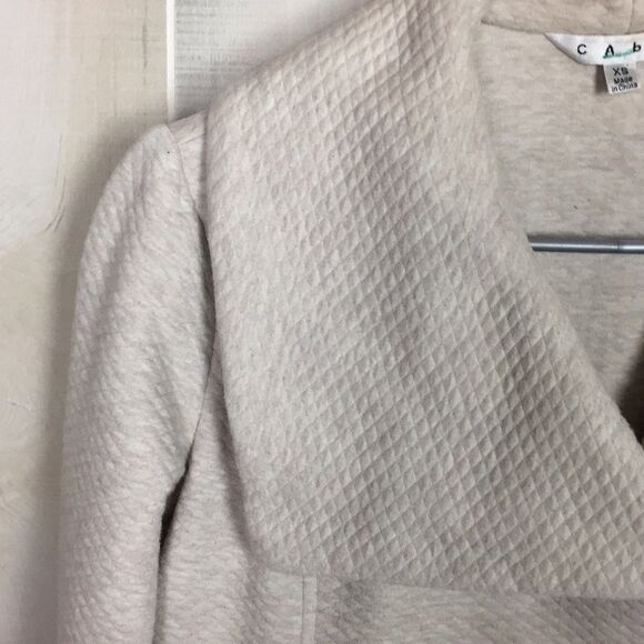CAbi Womens "Ryder" Jacket Size XS Light Beige "Quited Look" - Picture 6 of 9